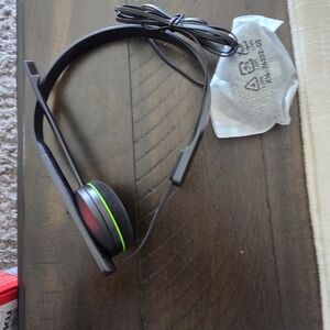 Xbox Wired Black and Green Headphones
